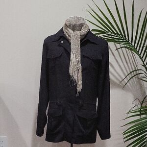Chaps Black Women's Jacket/blouse Sz XL. Lightweight Great For Travel